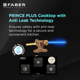 HOB COOKTOP PRINCE PLUS 3BB BK
